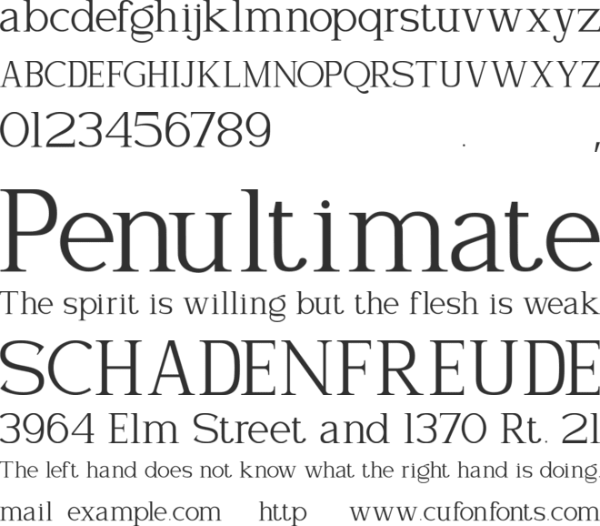 Seraphina font preview