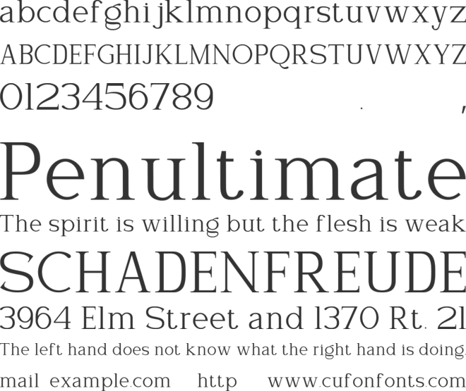 Seraphina font preview