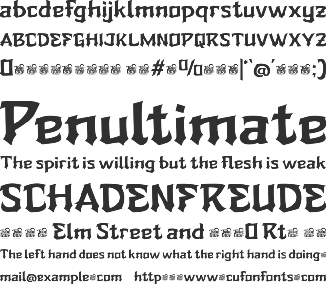 ZIERUK Trial font preview