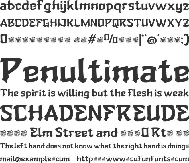 ZIERUK Trial font preview