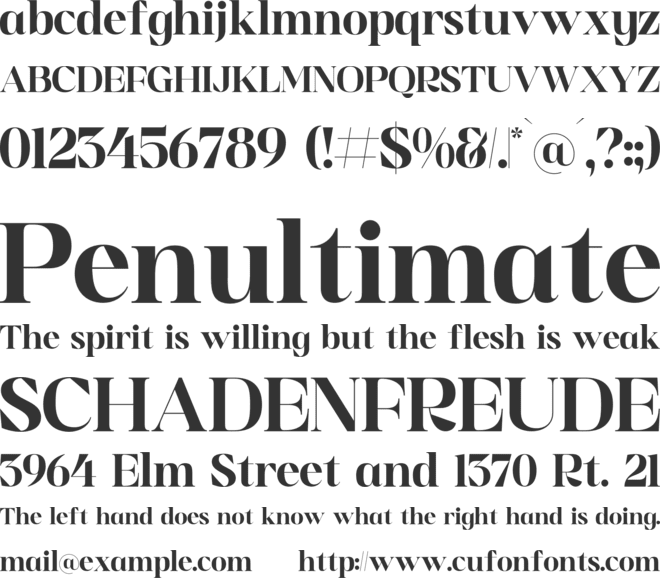 Golfah Marika font preview