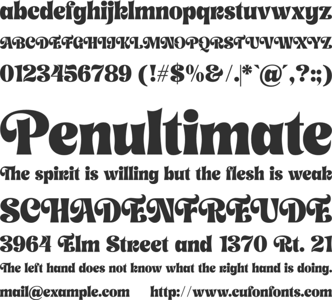 Pink Floryn font preview