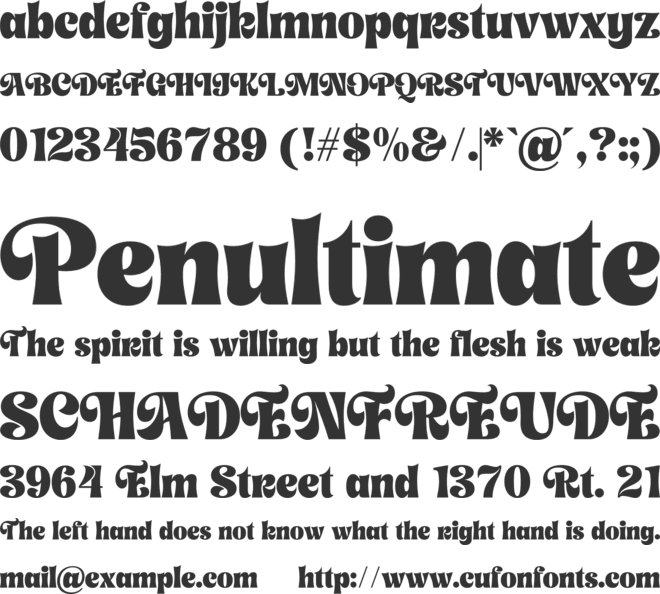 Pink Floryn font preview