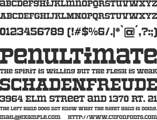 Roger Display font preview