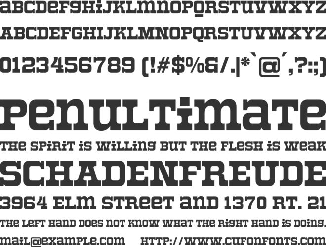 Roger Display font preview