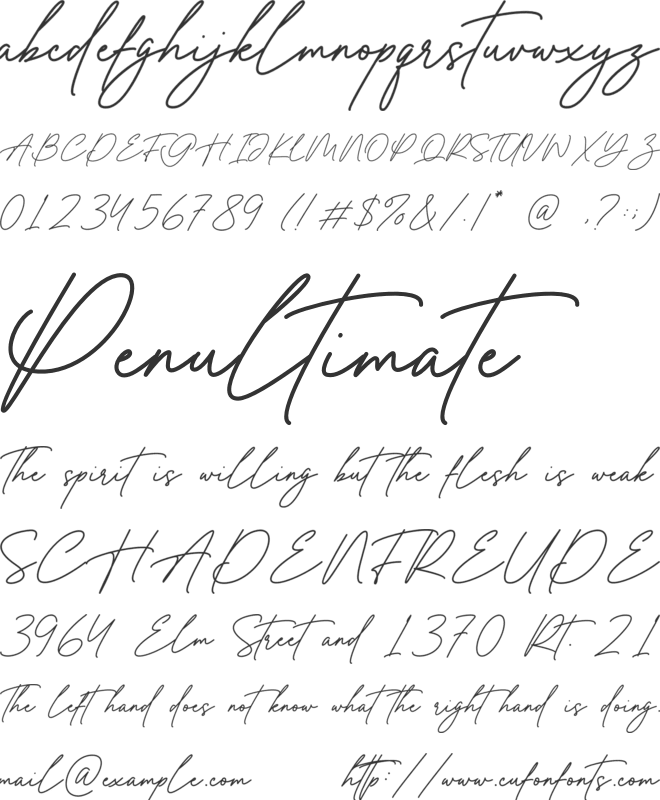 Bella Hestina font preview