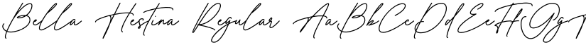 Bella Hestina Regular font