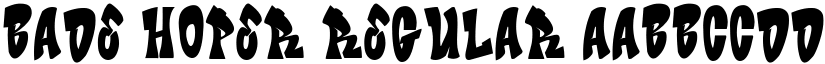Bade Hoper Regular font