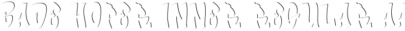 Bade Hoper inner Regular font