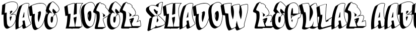Bade Hoper shadow Regular font