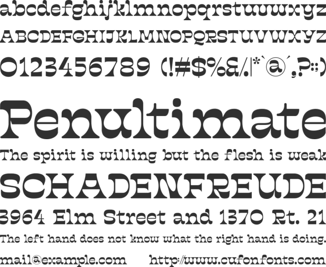Stata Mater font preview