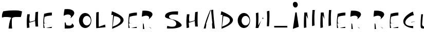 The bolder shadow_inner font download