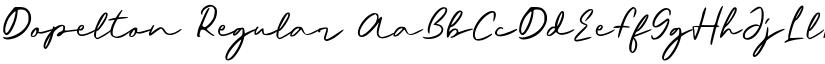 Dopelton Regular font