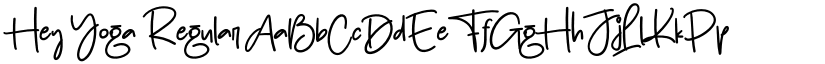 Hey Yoga Regular font