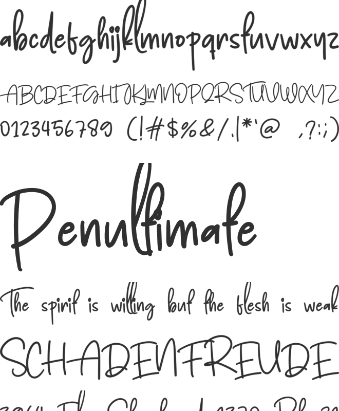 Back To Family font preview