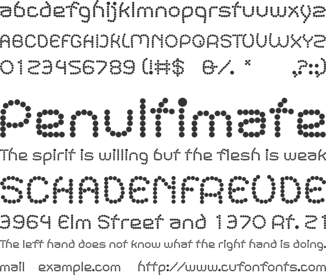 roinert font preview