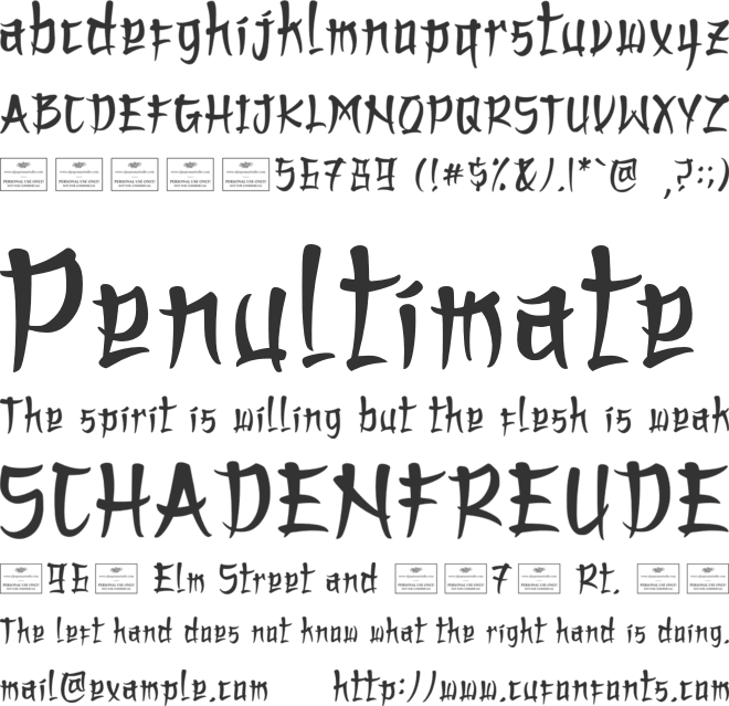 Shinkansen font preview