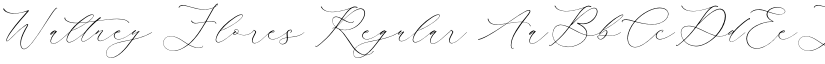 Waltney Flores Regular font