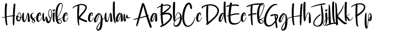 Housewife Regular font