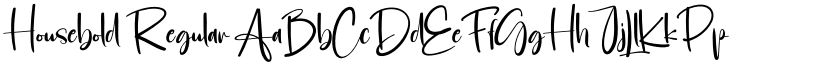 Housebold Regular font