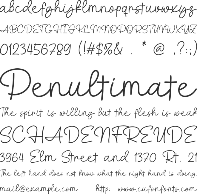 Holyplan font preview
