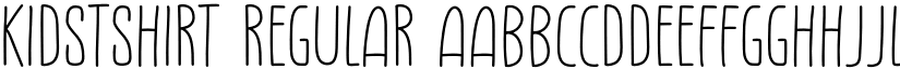 Kidstshirt Regular font