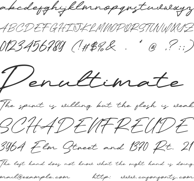 Windpath font preview