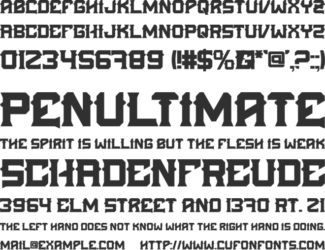 Retrolost font preview