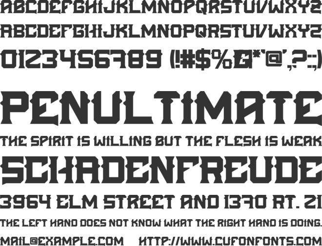 Retrolost font preview