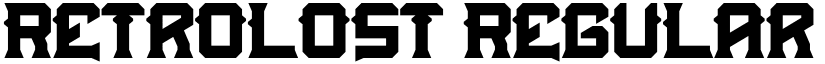 Retrolost Regular font