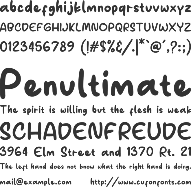 Marvelo font preview