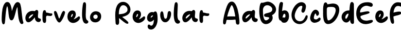 Marvelo Regular font