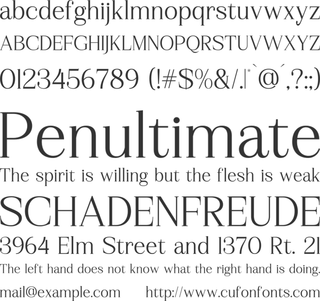 Gerislan font preview