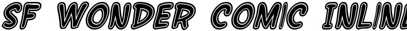 SF Wonder Comic Inline Italic font