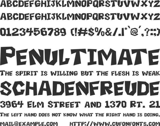 Boxtoon font preview