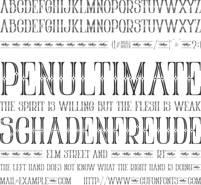 Roses Queen Personal Use font preview