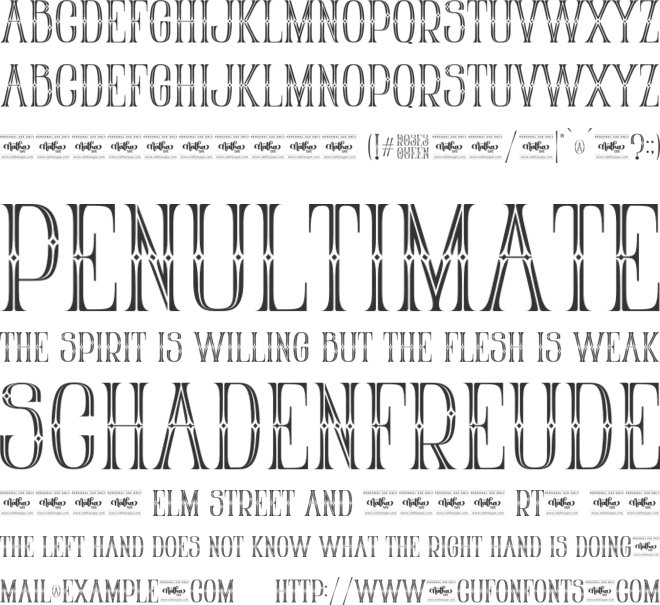 Roses Queen Personal Use font preview