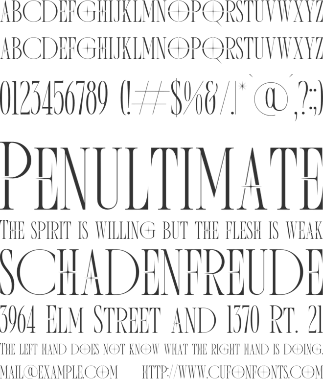 Motague font preview