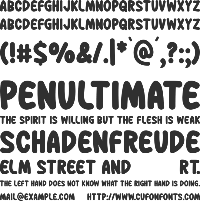 Bell Ring font preview
