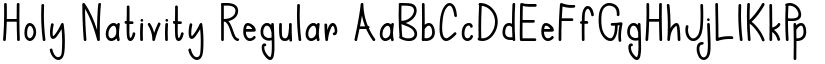 Holy Nativity Regular font