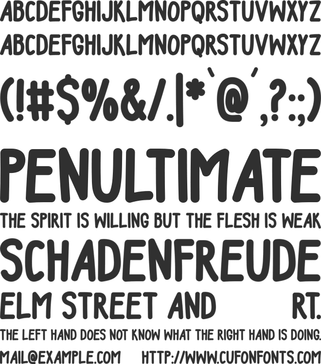 Living font preview