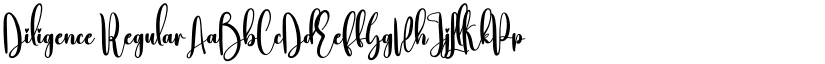 Diligence Regular font