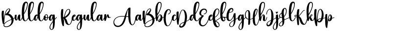 Bulldog Regular font