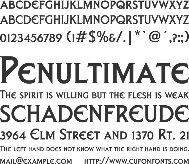 LibertySCD font preview