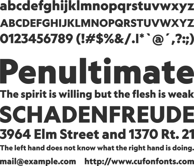 Geograph font preview