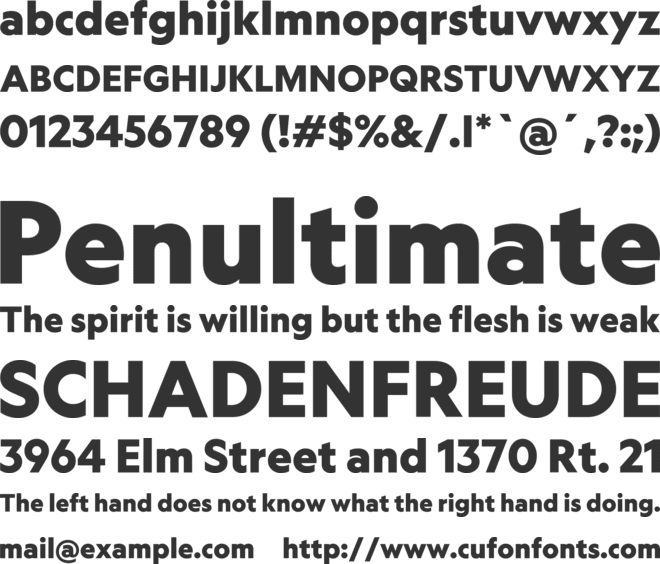 Geograph font preview