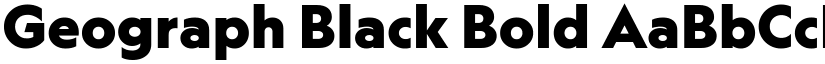 Geograph Black Bold font