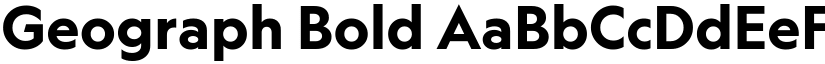 Geograph Bold font