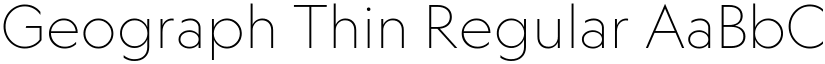 Geograph Thin Regular font