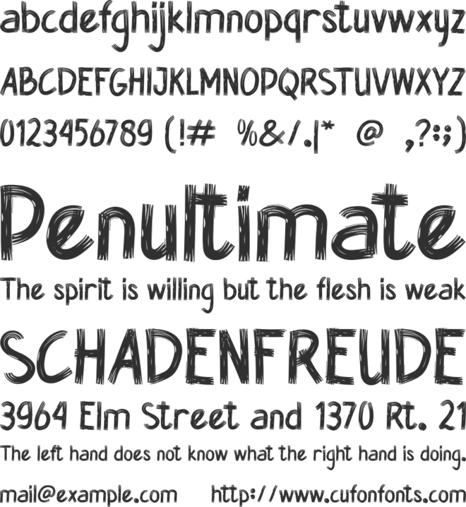 Stock Opname font preview